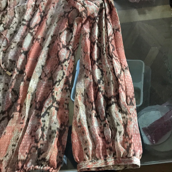 Moda International Pink/Brown Blouse.18206 - Picture 3 of 4